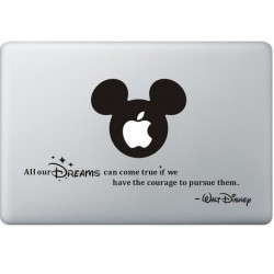 All Your Dreams - Walt Disney MacBook Decal